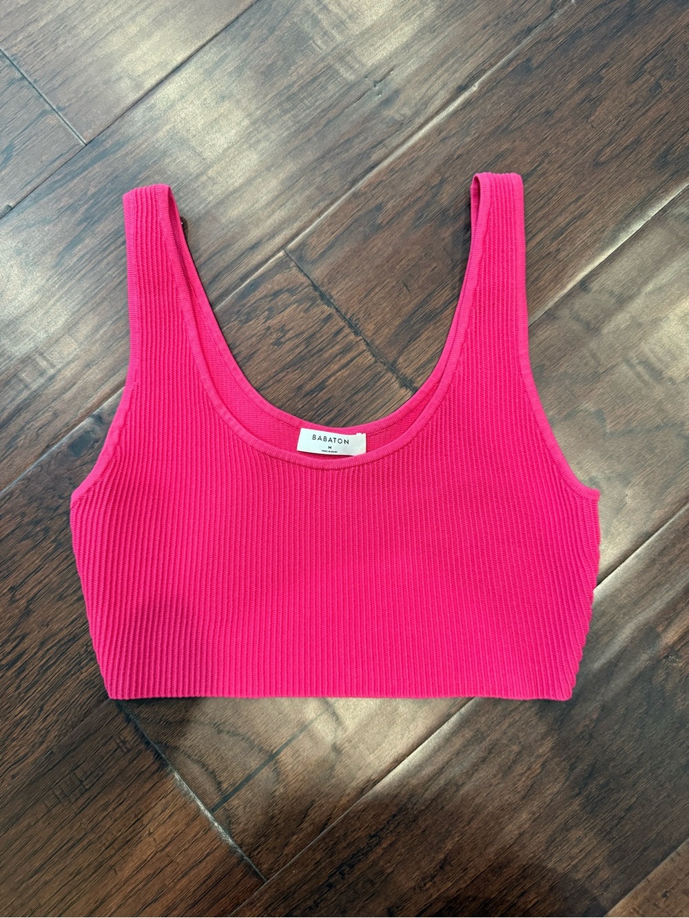 Aritzia Babaton Ribbed Crop Tank Top